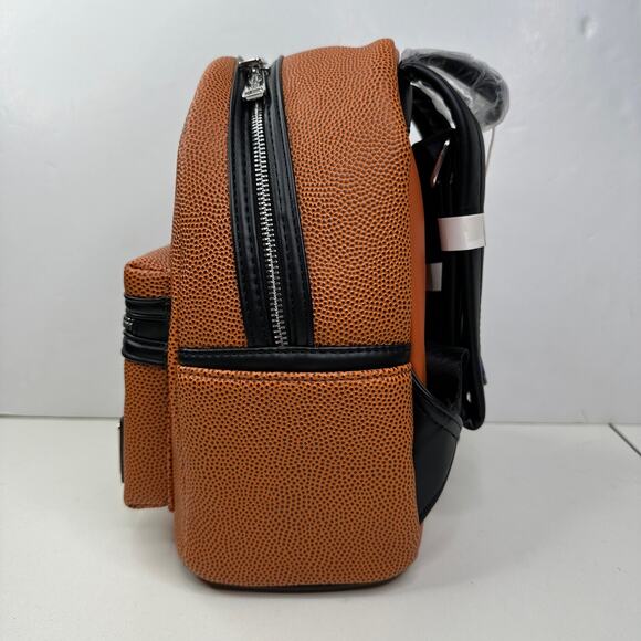 New Loungefly NBA Brooklyn Nets Mini Backpack Basketball NWT - Picture 2 of 8